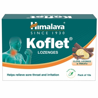 Кофлет, леденцы от кашля (Koflet lozenges), Himalaya, 10 шт
