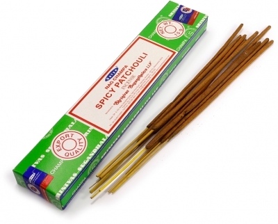 Благовония Наг Чампа Пряный Пачули (NS Nag Champa Spicy Patchouli) SATYA, 15 г