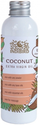 Кокосовое масло, первый холодный отжим (Coconut Oil Extra Virgin) Indibird, 150 мл/5л