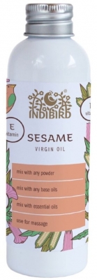 Кунжутное масло, холодный отжим (Sesame Oil Virgin) Indibird, 150мл/5л