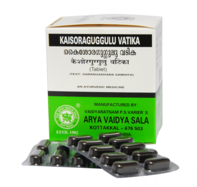 Кайшор Гуггул Ватика (Kaishoraguggulu Vatika), Kottakkal, 10 таб. / 100 таб.