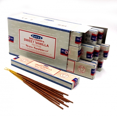 Благовония Наг Чампа Сладкая Ваниль (NS Nag Champa Sweet Vanilla) Satya, 15г