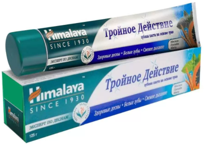 Зубная паста Тройное Действие (Triple Action), Himalaya Herbals, 125г