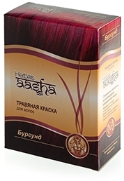 Краска для волос Бургунд, Aasha Herbals, 6х10г