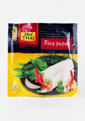 Рисовая бумага круглая, 16см (Rice Paper), Real Thai, 100г