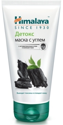 Маска Детокс с активированным углём и зелёным чаем, Himalaya Herbals, 75мл