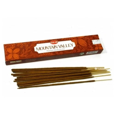 Благовония Горная долина (Mountain Valley Premium Masala Incense), HEM, 15 г 