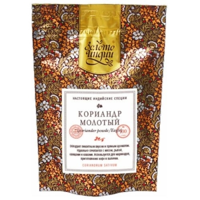 Кориандр молотый (Coriander Powder) Золото Индии, 30г/100 г