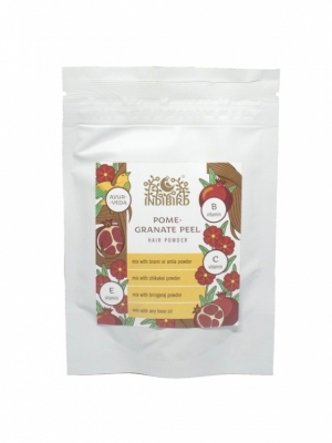 Граната кожура, порошок для волос (Pomegranate Peel Hair Powder), Indibird, 50г