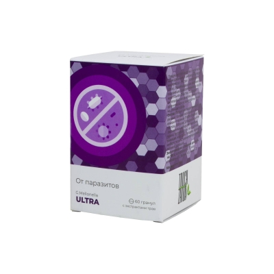 Галлерия меллонелла – УЛЬТРА, антипаразитарный комплекс, Жива, 120 гранул  