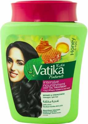 Маска для волос Интенсивное питание, медово-яичная, Dabur Vatika, 500г