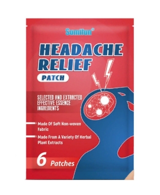  Хэдейк Релиф (Headache Relief Patch Sumifun) пластырь от головной боли , 6 шт 