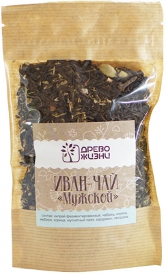 Иван-чай Мужской (чабрец, имбирь, корица, мускатный орех, кардамон) Древо Жизни, 50 г