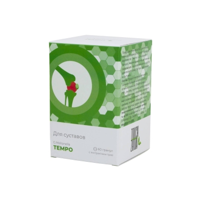 Галлерия меллонелла – ТЕМПО, комплекс для укрепления суставов, Жива, 60 гранул
