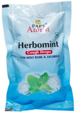 Леденцы от кашля Тулси и Солодка (Herbomint), Baps Amrut, 20 шт  