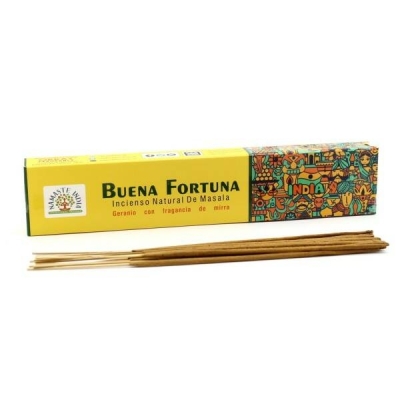 Благовония Удача, Везение (Good Fortune, Natural Masala Incense), Namaste India, 15 г
