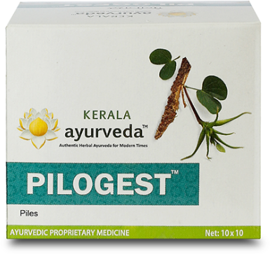 Пилоджест (Pilogest), Kerala Ayurveda, 100 кап / 10 кап