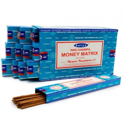 Благовония Наг Чампа Денежная матрица (NS Nag Champa Money Matrix) Satya, 15г