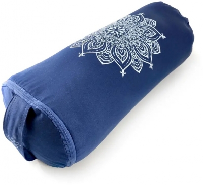 -10% Болстер из гречихи Голубая Мандала (Mandala Blue), 5кг, 60см, Rama Yoga