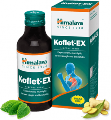 Кофлет-Экс, микстура от кашля, (Koflet-EX), Himalaya, 100 мл 