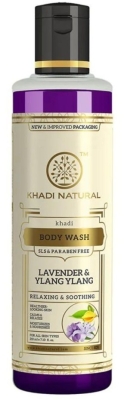 Гель для душа Лаванда и Иланг-Иланг (Body Wash Lavender Ylang Ylang), Khadi, 210 мл