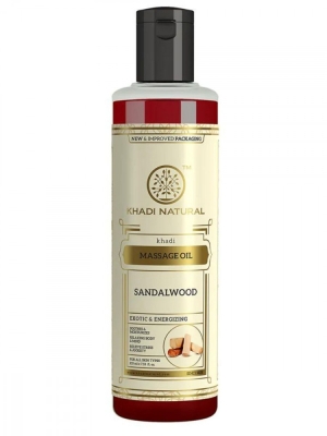 Масло массажное Сандал (Sandal Massage Oil), Khadi, 210 мл 