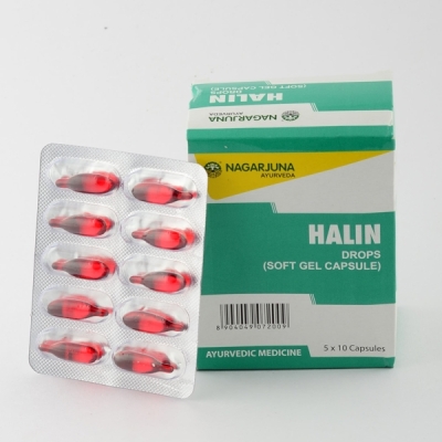 Халин Дропс (Halin Drops Soft Gel Capsule), Nagarjuna, 50 кап.