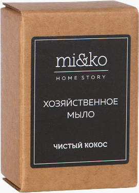 Хозяйственное мыло Чистый кокос, mi&ko, 175 г