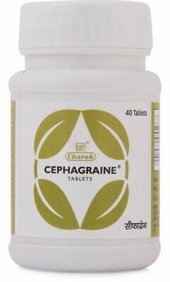 Сефагрейн, от заложенности носа и мигрени (Cephagraine tablets), Charak, 40 таб.