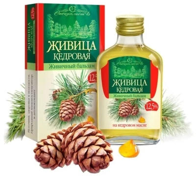 Живица Кедровая, Живичный бальзам 12,5%, Специалист, 100 мл.